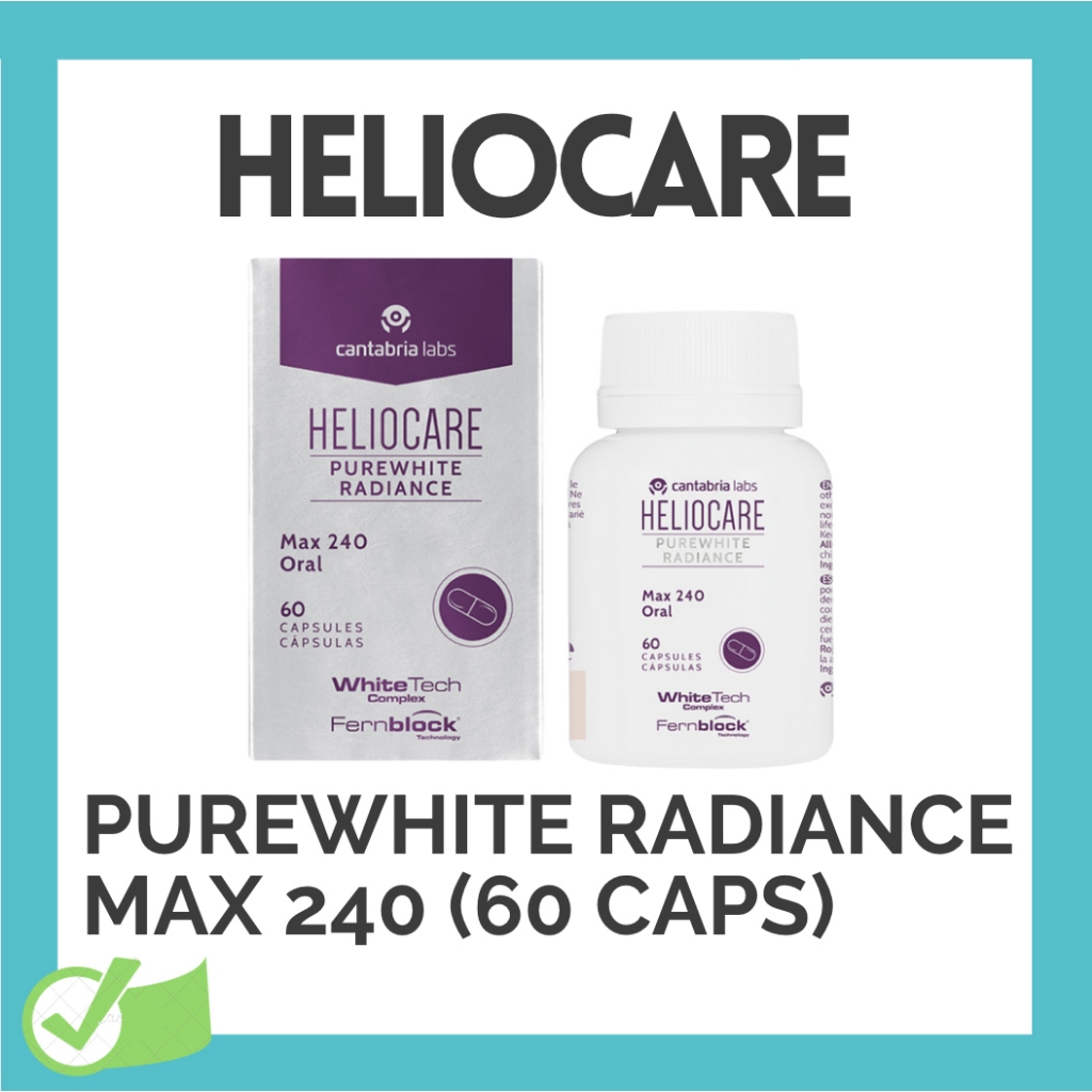 Heliocare Fern PLE+ 120mg & 240mg Plus Purewhite Radiance Oral Capsules ...