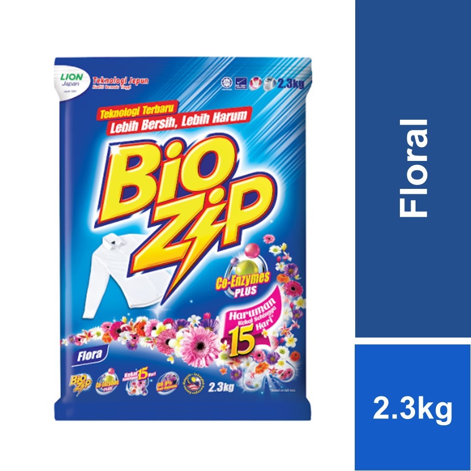 Bio Zip Powder Detergent 2.3kg | 3.8kg | Shopee Malaysia