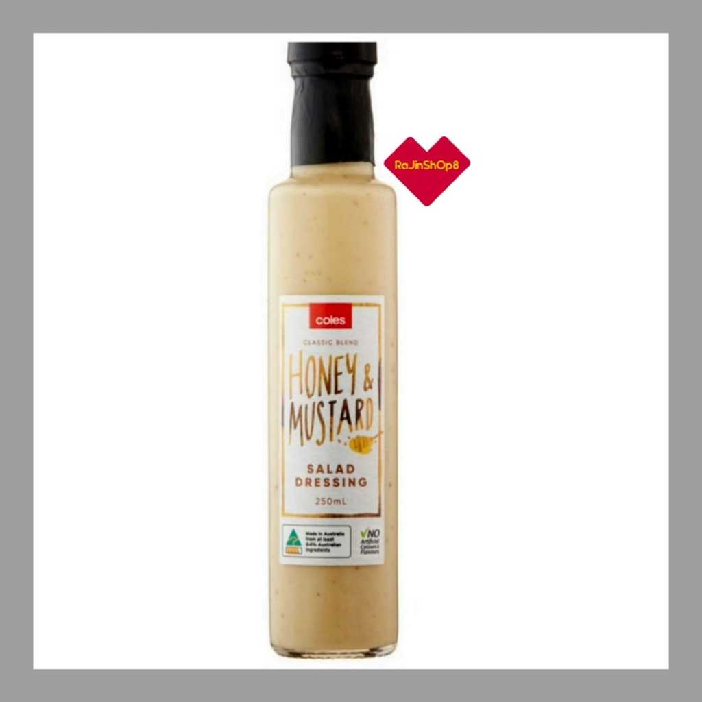 Coles Honey & Mustard Salad Dressing 250mL Shopee Malaysia