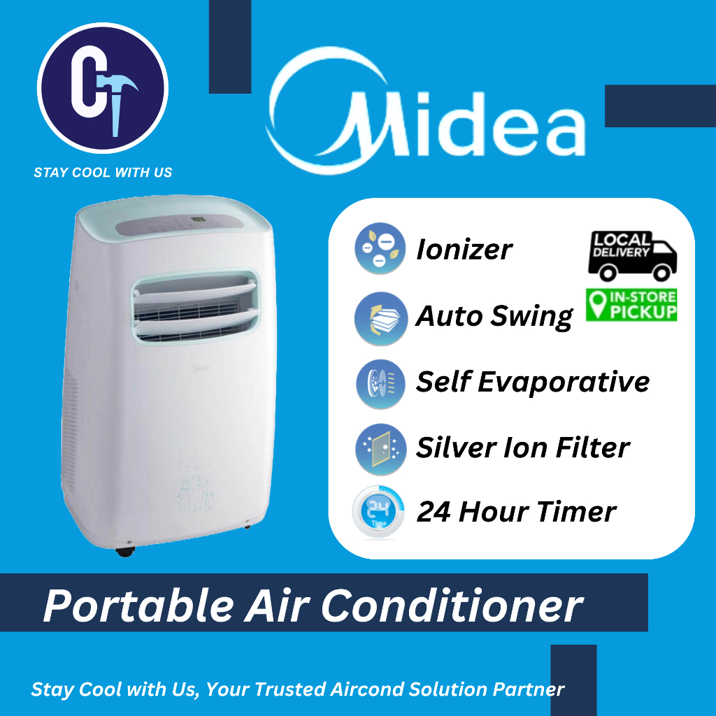 Midea Portable Air Conditioner (MPF09CRN1,MPF12CRN1,MPH09CRN1