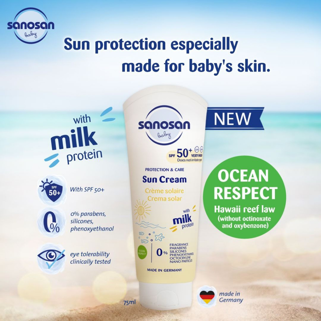 Sanosan Baby Sun Cream SPF50+ (75ml) Shopee Malaysia
