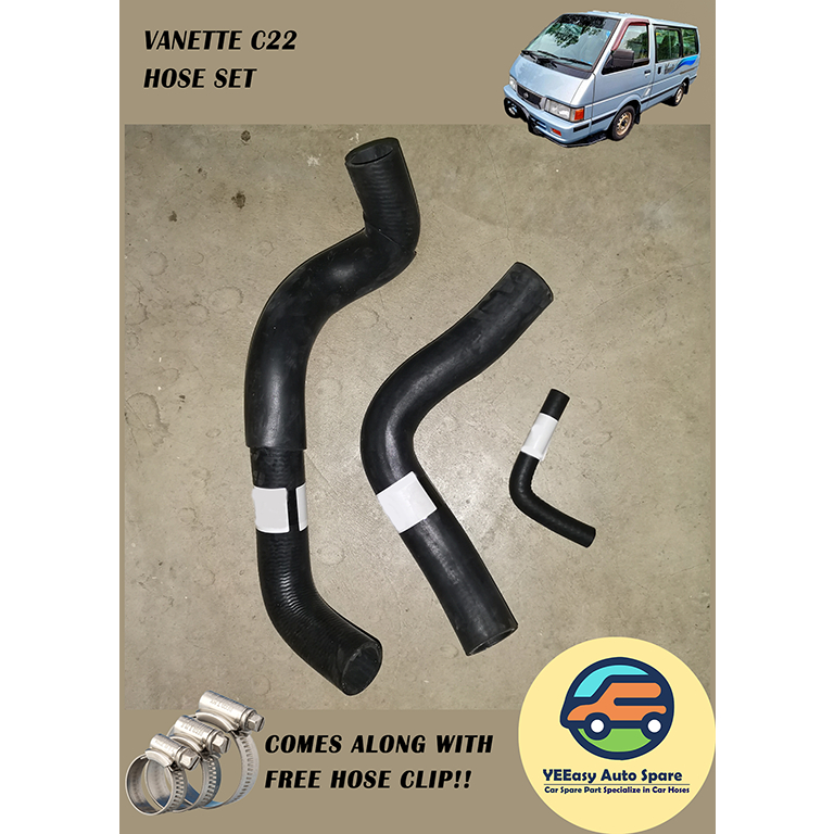 Nissan Vanette C22 Radiator And By Pass Hose Set Shopee Malaysia