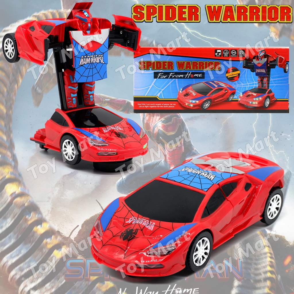 Spiderman 2024 robot car