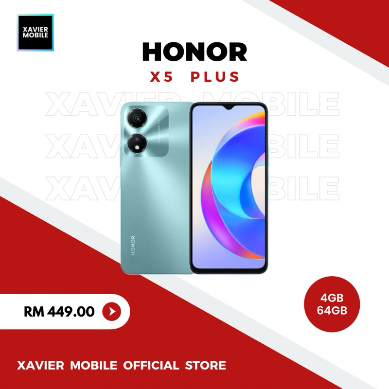 HONOR X5 Plus | 4GB + 64GB | 5200mAh Battery | 50MP Dual Camera ...