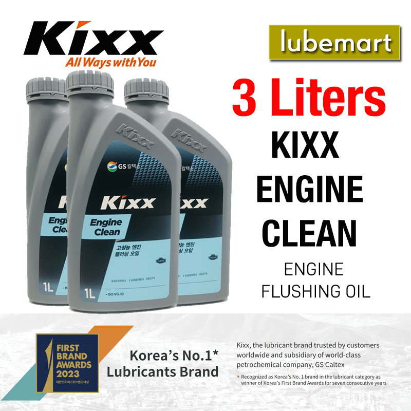 KIXX ENGINE CLEAN 3 LITERS (3 X 1 Liter) Engine Flushing Oil Shopee Malaysia