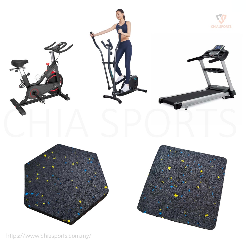 Rubber Treadmill Mats Fitness Equipment Mat Rowing Machine Bench Flooring Mats Home Pad Shock