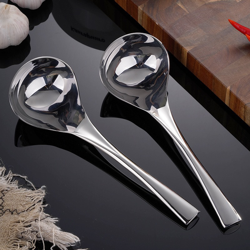 304 Stainless Steel Thicken Long Handle Spoon Home Kitchen