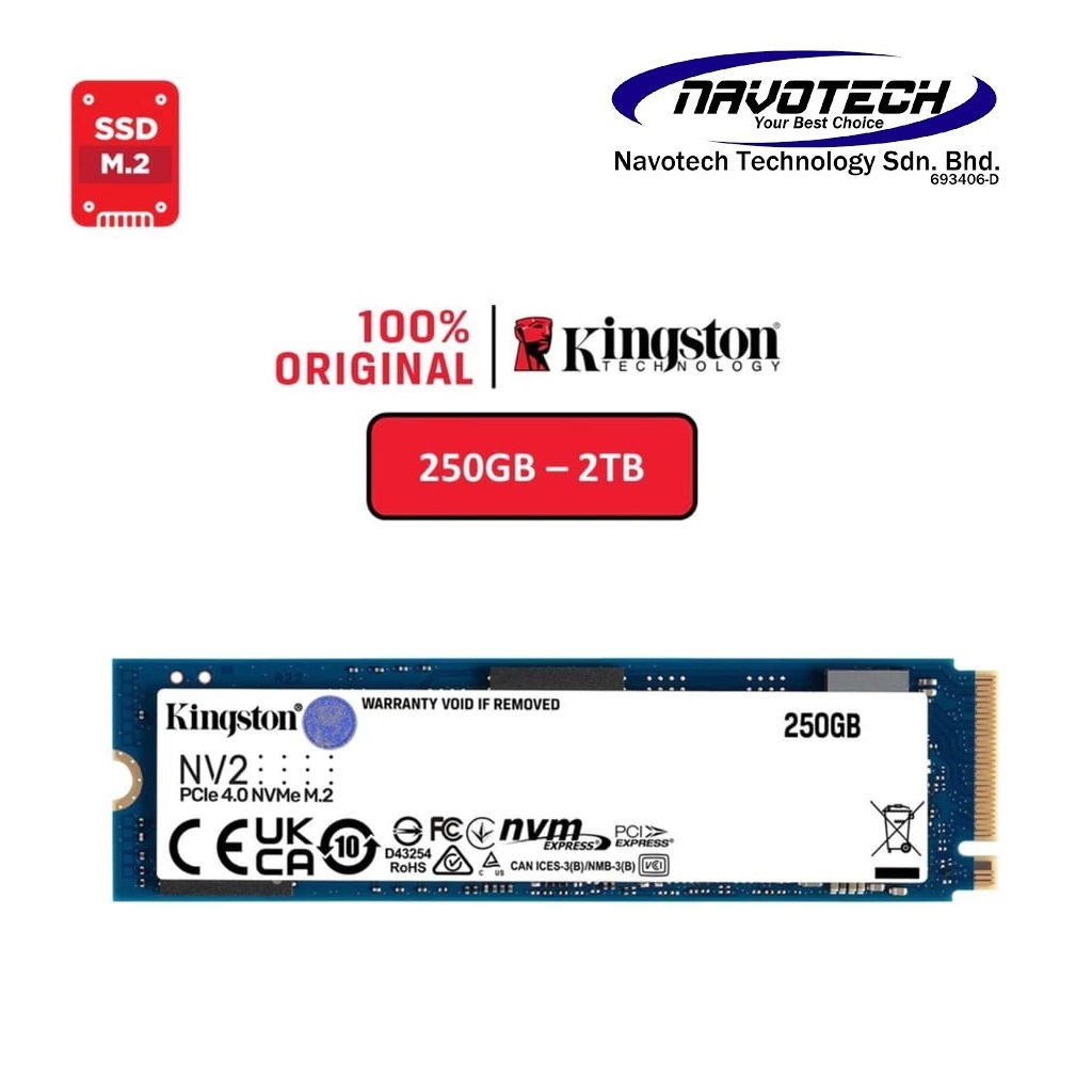 SSD Kingston 250GB M.2 2280 2000/1100MB/s NVME 35xFaster