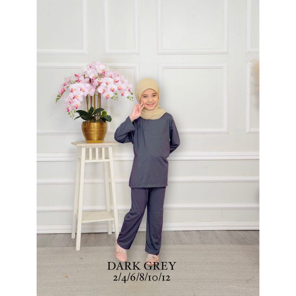 Baju Kurung Budak Karta Suit Muslimah Perempuan Suit Set Warda Viral Shopee Malaysia 