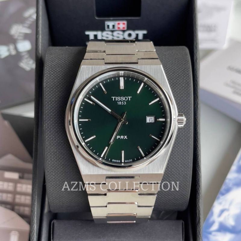 Tissot PRX Quartz EOL Green Dial Shopee Malaysia
