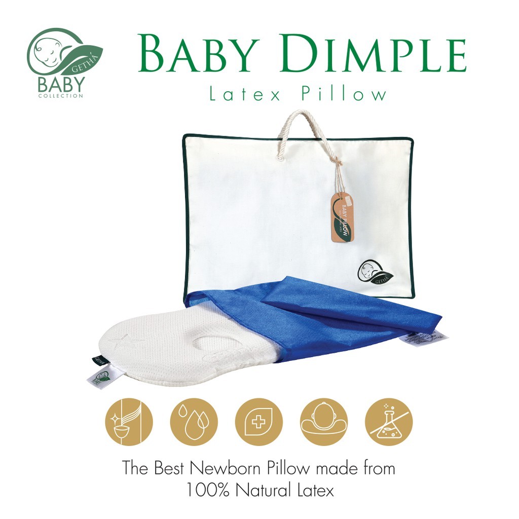 Getha Baby Dimple Latex Pillow Newborn 3months Shopee Malaysia