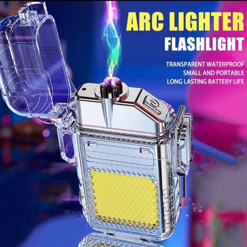New Flashlight Lighter USB Rechargble Lighter Windproof and windproof