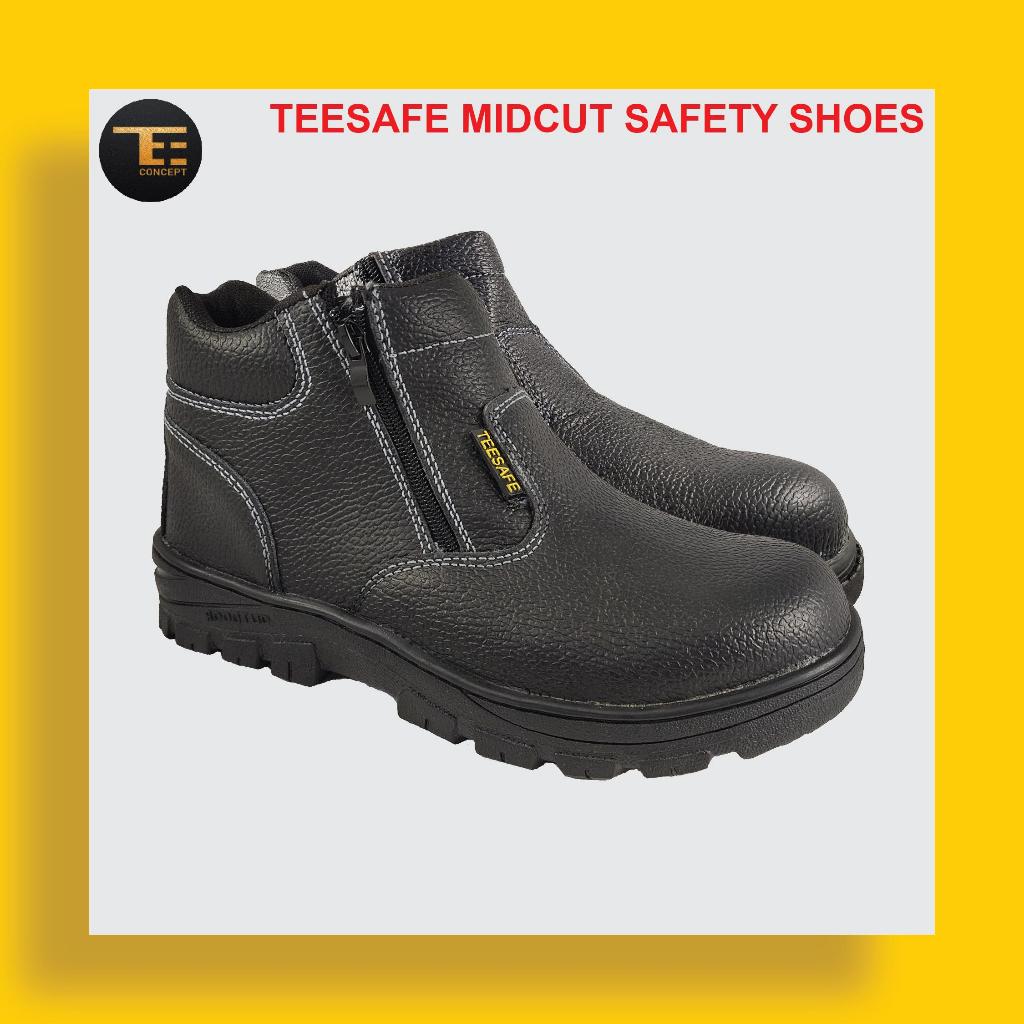 TS666 TEESAFE Safety Shoes Steel Toe Mid Cut Kasut Keselamatan Shopee Malaysia