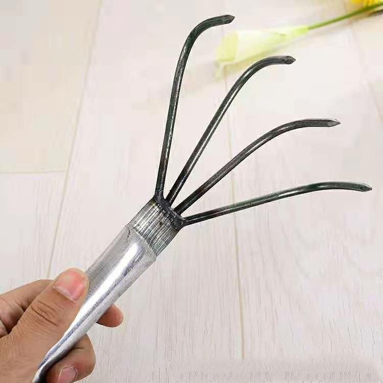 Small Metal Garden Rake Garden tools Garden Handheld Mini Soil Rake ...