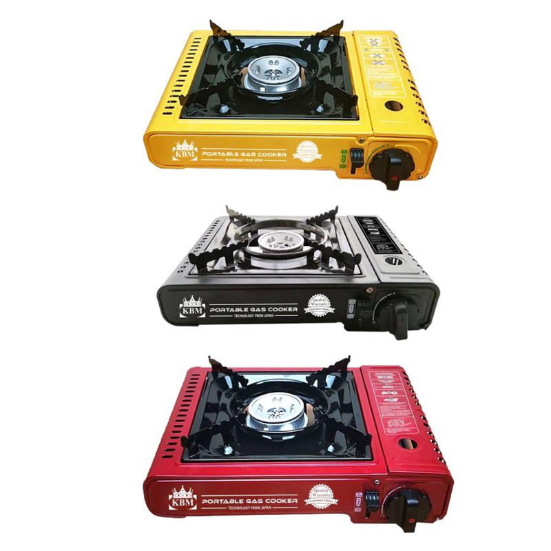 KBM Gas Stove Portable With Cover Box Steam Boat Stove Portable Butane
