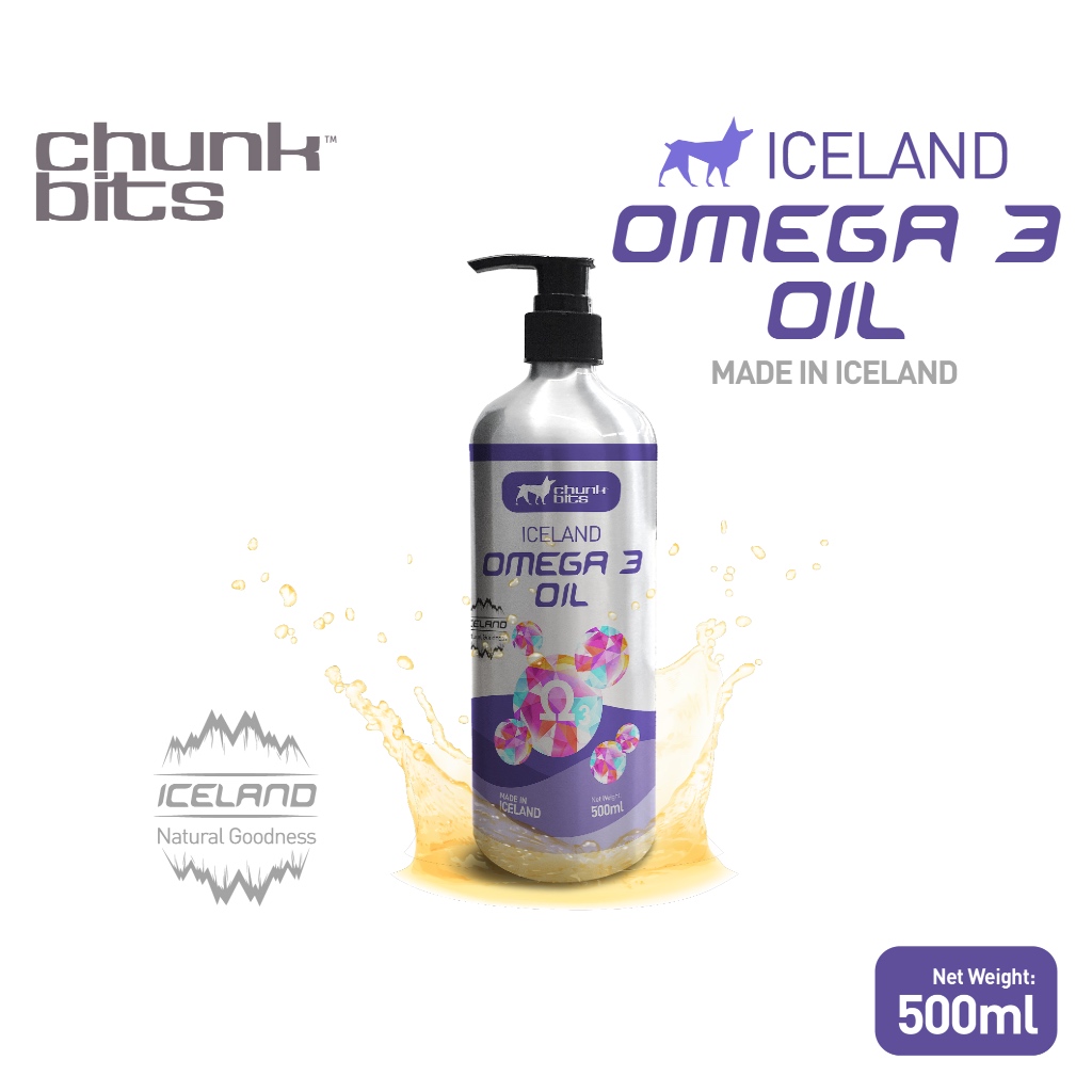 CHUNKBITS Dog Iceland Natural Omega 3 Oil (500ml) Shopee Malaysia