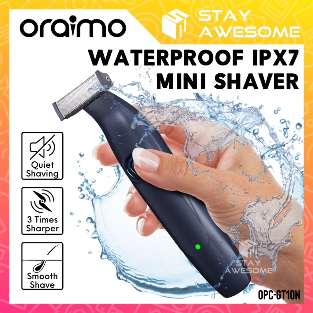 ORAIMO Mini Shaver Grooming Kit Waterproof Rechargeable Razor Body Hair ...