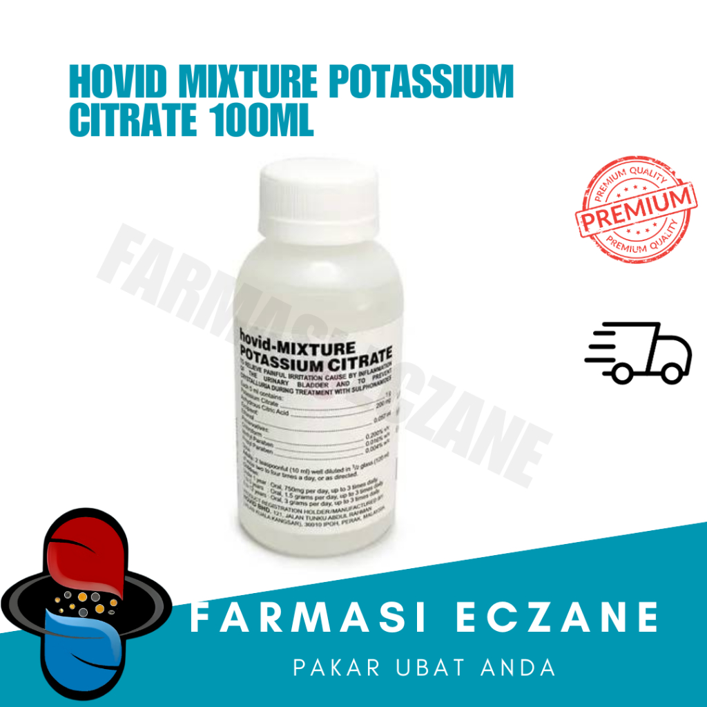 HOVID Mixture Potassium Citrate 100ml ( Urinary Tract Inflammation