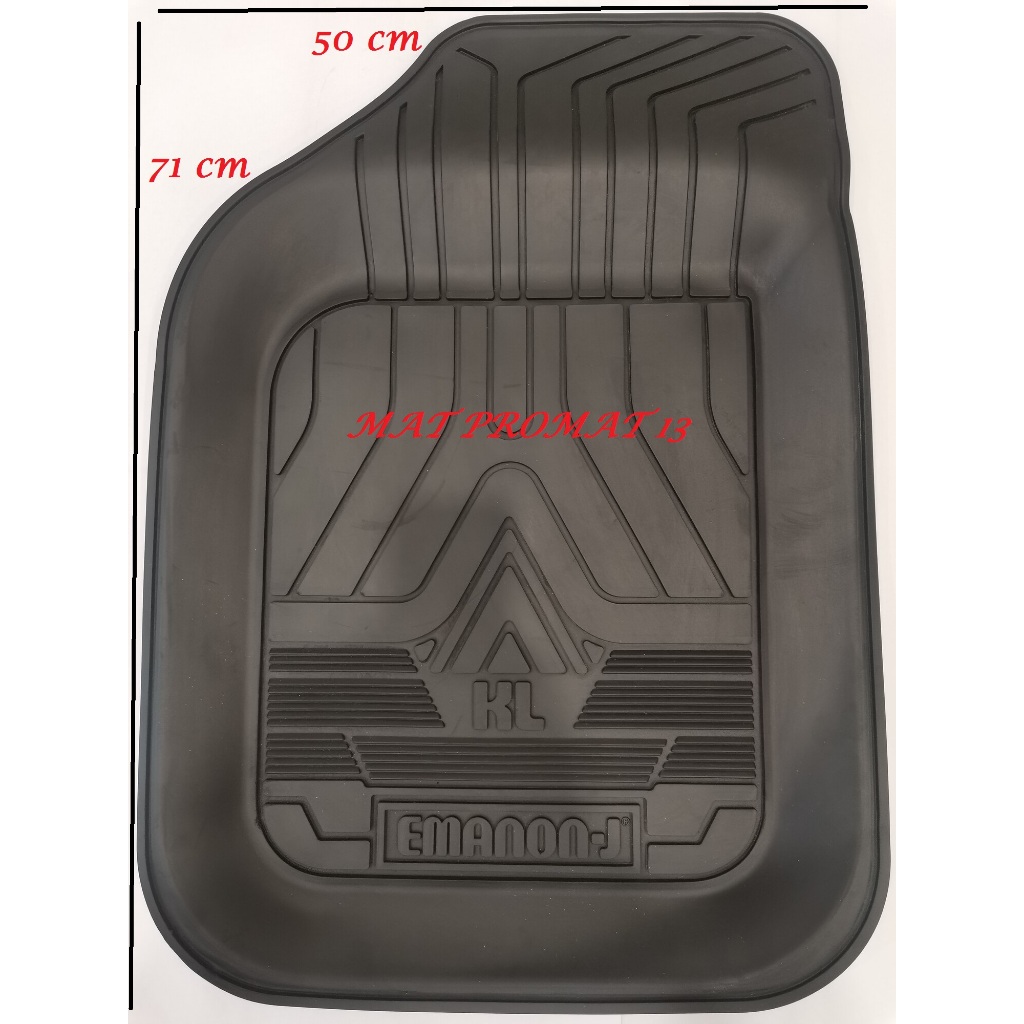 MAT PROMAT 13 READY STOCK RUBBER EMANONJ CAR MAT (RIGHT/LEFT) TYPE