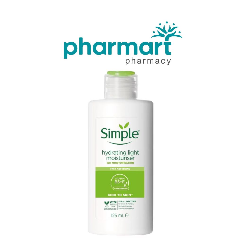 SIMPLE HYDRATING LIGHT MOISTURIZER 12H (125ML) EXPIRE 09/2025 Shopee