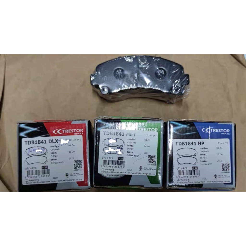 FRONT PAD for ISUZU DMAX D-MAX, CHEVROLET COLORADO MUX MU7 RT50 ...
