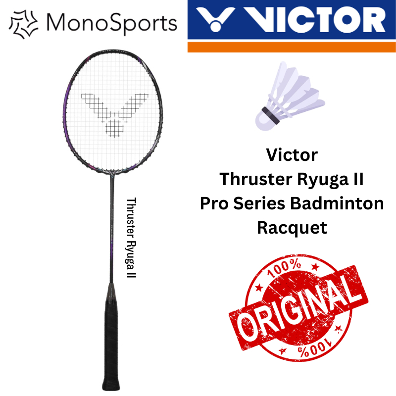 Victor Thruster Ryuga 2 Pro Badminton Racket 100% Original | Shopee ...