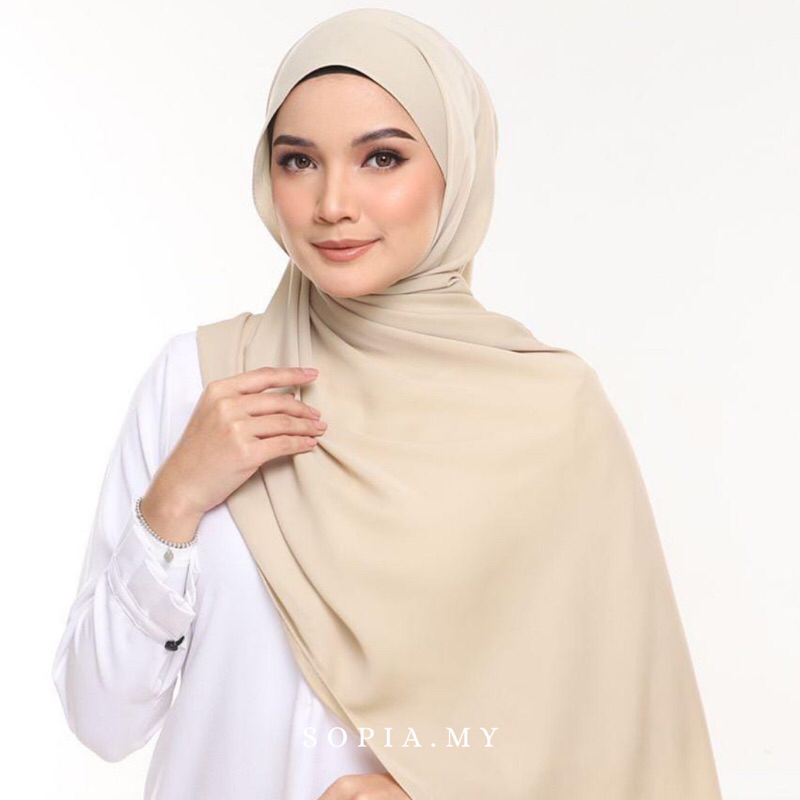 SHAWL CHIFFON DIAMOND PREMIUM / SHAWL CHIFFON SILKY FLOWY 💯 | Shopee ...