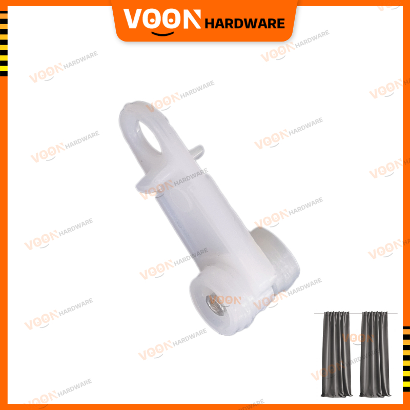 VOON 50pcs Curtain Roller PVC Normal White Curtain Rail Accessories ...
