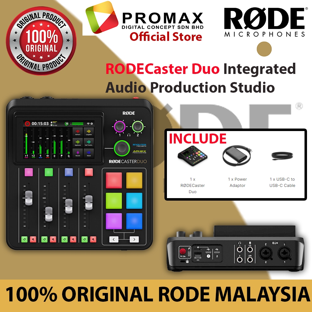 RODE RODECaster Duo Rode Caster Duo Integrated Audio Production Studio ...