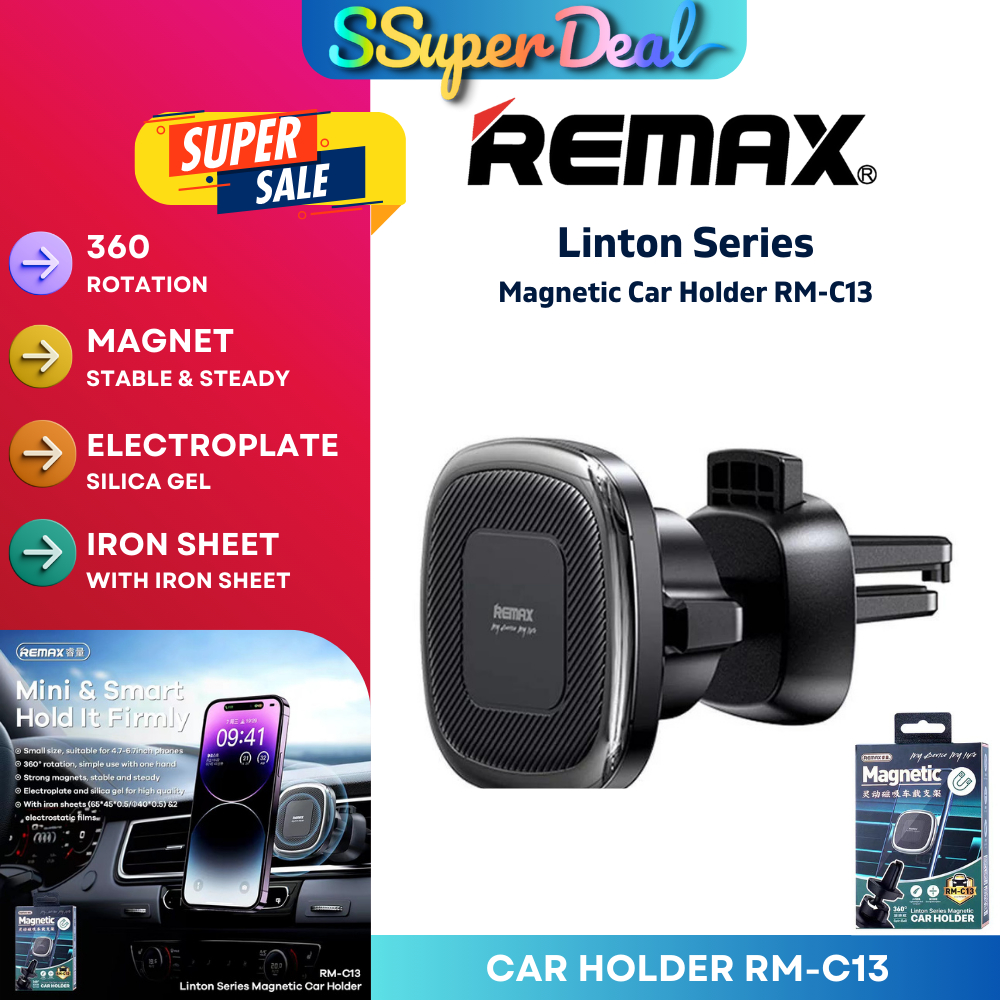 REMAX Linton Series RMC13 Car Holder Shopee Malaysia