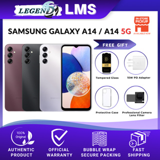 Samsung Galaxy A14 LTE (A145) 6GB RAM + 128GB ROM / Samsung Galaxy A14 5G  (A146) 6GB RAM + 128GB ROM 1 YEAR WARRANTY BY SAMSUNG MALAYSIA ELECTRONICS  (SME)