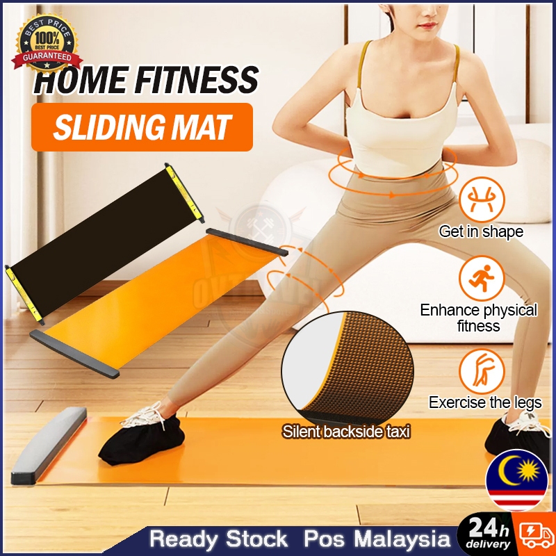 180*50cm Fitness Sliding Board Yoga Sliding Mat Interior Training Mat
