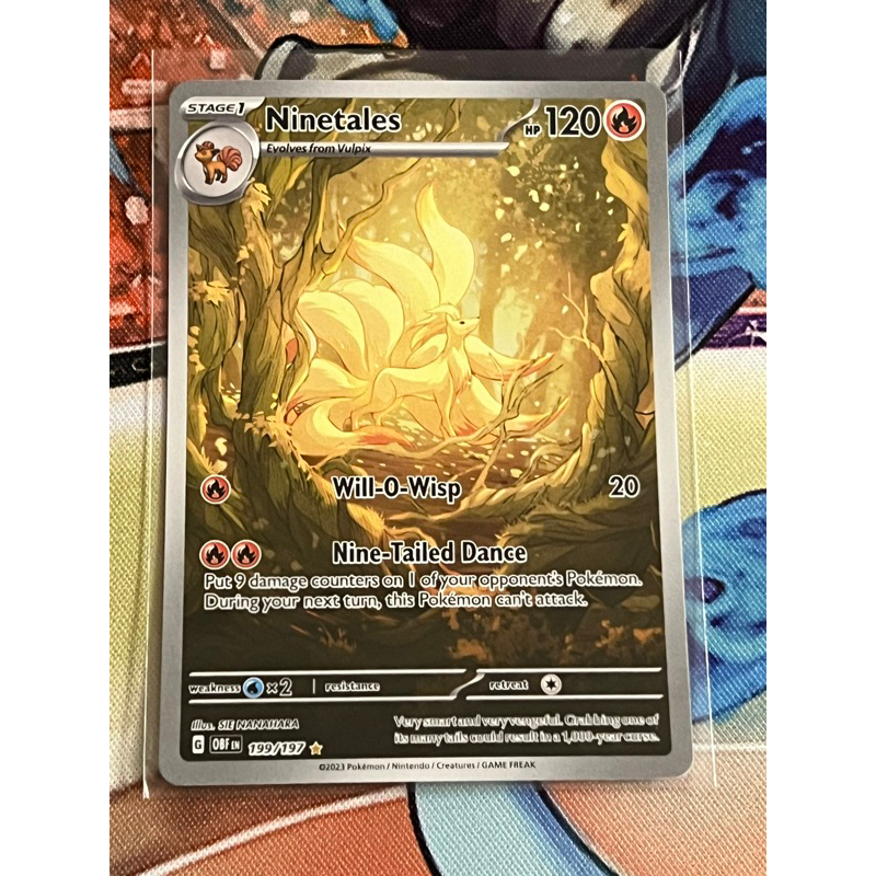 Pokemon TCG SV03 Obsidian Flames - Ninetales - 199/197 - Illustration Rare  | Shopee Malaysia