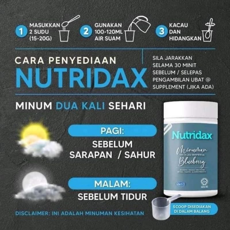 Nutridax Beriii Biru Shopee Malaysia 6437