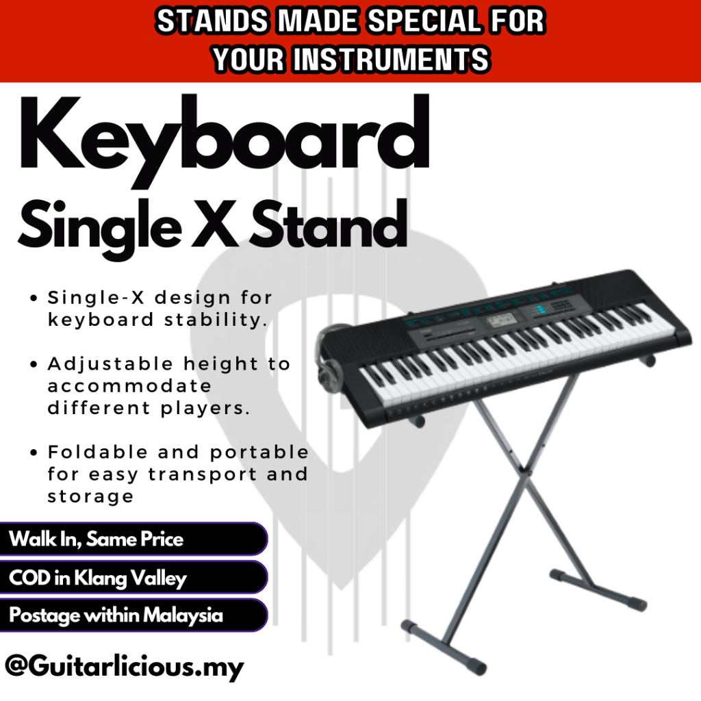 Detachable Single "X" Keyboard Stand (DIY) (HY801D) Keyboard holder