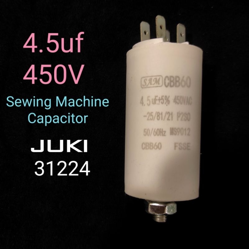 4.5uf 450v JUKI 31224 industry Sewing Machine motor Capacitor Shopee