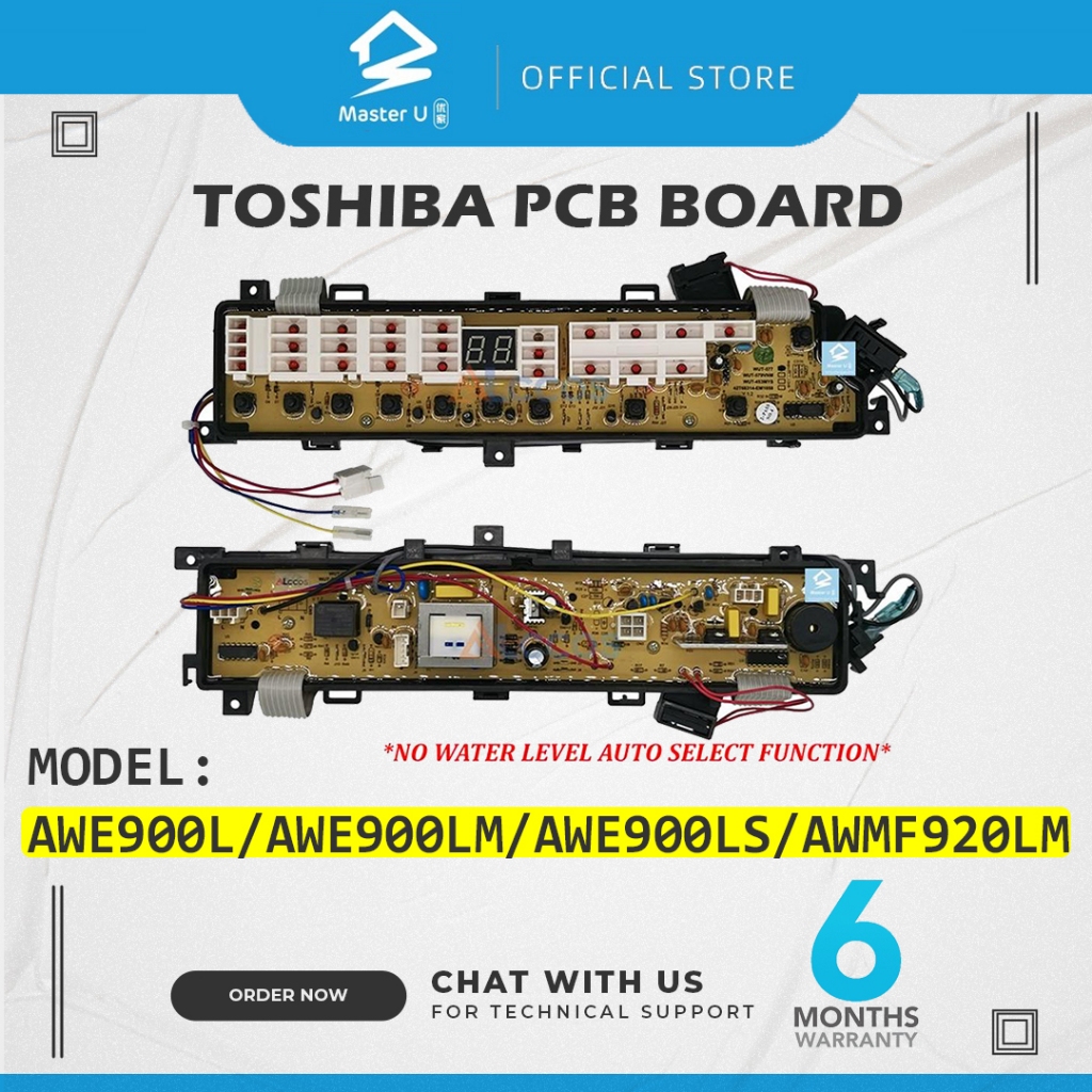 TOSHIBA WASHING MACHINE PCB BOARD MODEL AWE900L / AWE900LM / AWE900LS ...