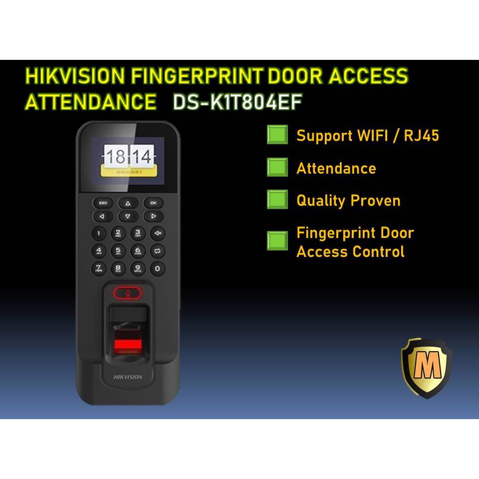 HIKVISION DSK1T804EF/MF Fingerprint Door Access Control Terminal