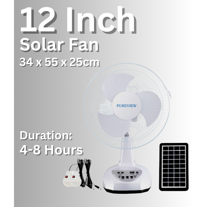 FREE GIFT🔥SALES🔥 太阳能风扇 8"/ 12"/16" Indoor & Outdoor Solar Fan Light