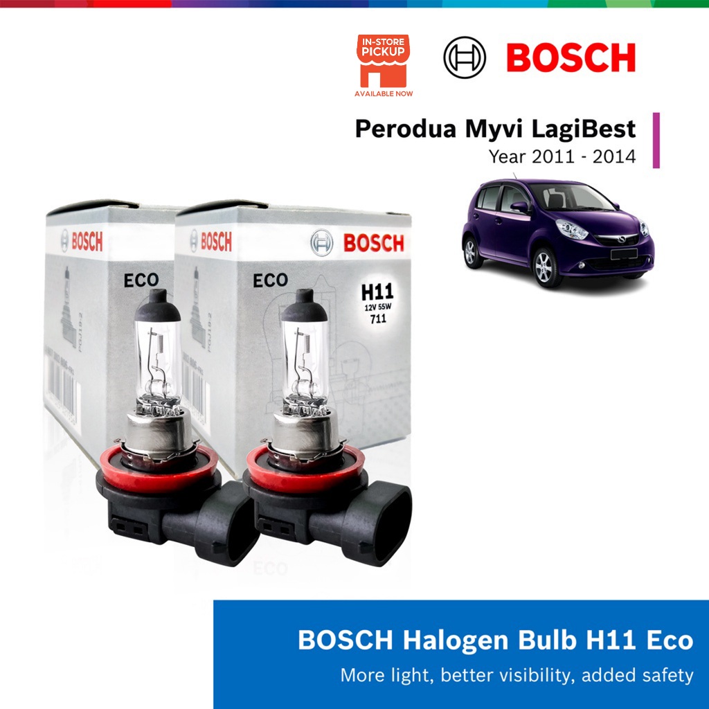 Bosch Halogen Headlight Bulb for Perodua Myvi (55W) H11 Shopee Malaysia