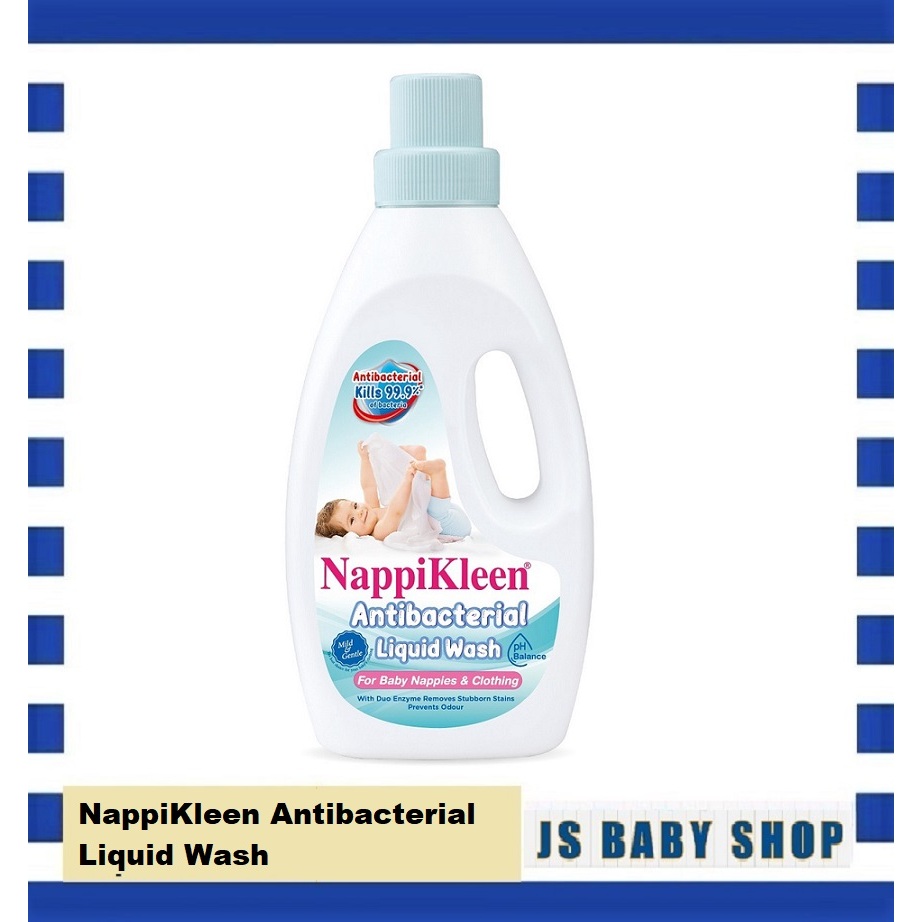 NappiKleen Antibacterial Liquid Wash Baby Laundry Detergent For Nappies