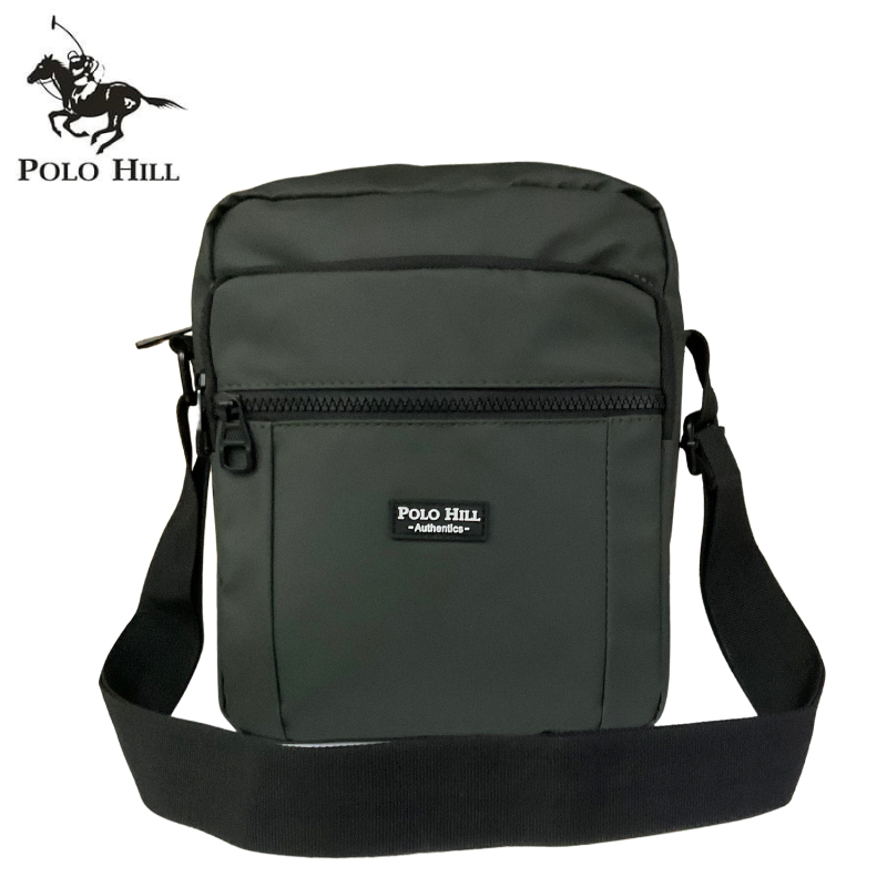 Polo Hill Nylon Waterresistant Shoulder Bag Mens Sling Bag Crossbody