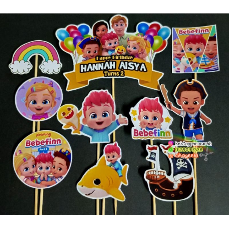 Cake Topper Bebefinn | Shopee Malaysia