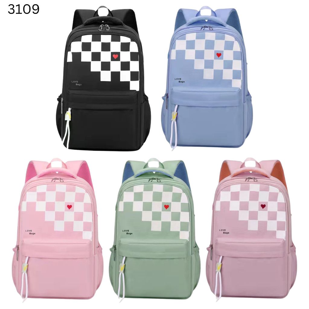 3109 #Korea Beg Backpack High Quality ( Beg Sekolah / School Bag / Beg ...