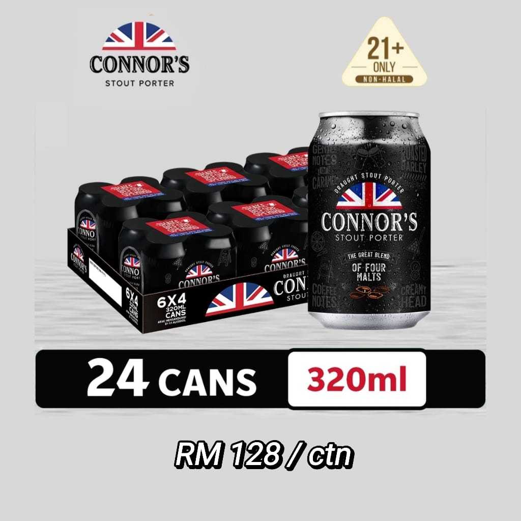 Connor's Stout Beer No.1 in British 320ml Shopee Malaysia