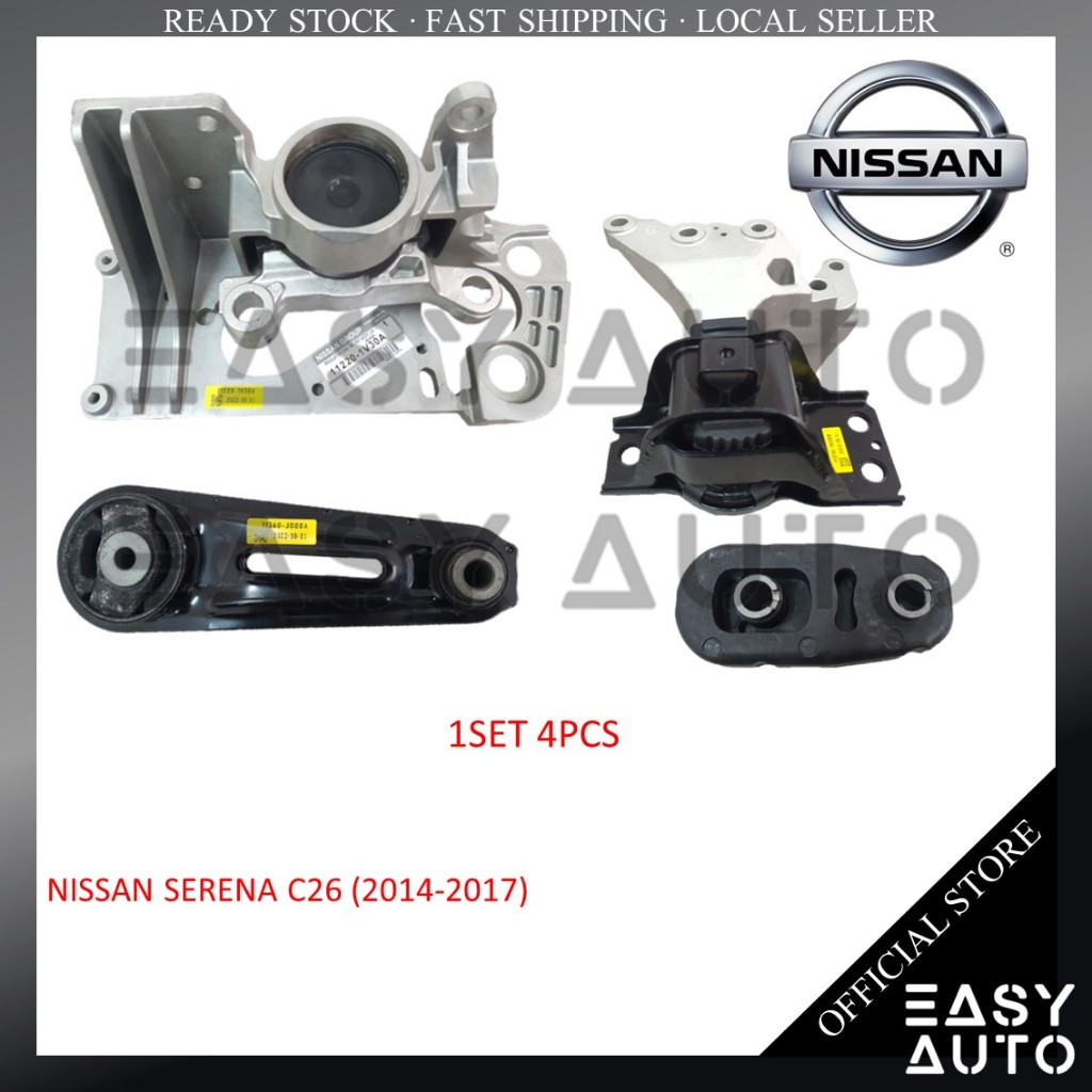 1SET 4 PIECES !! NISSAN SERENA C26 (2014-2017) -ENGINE MOUNTING KITS ...