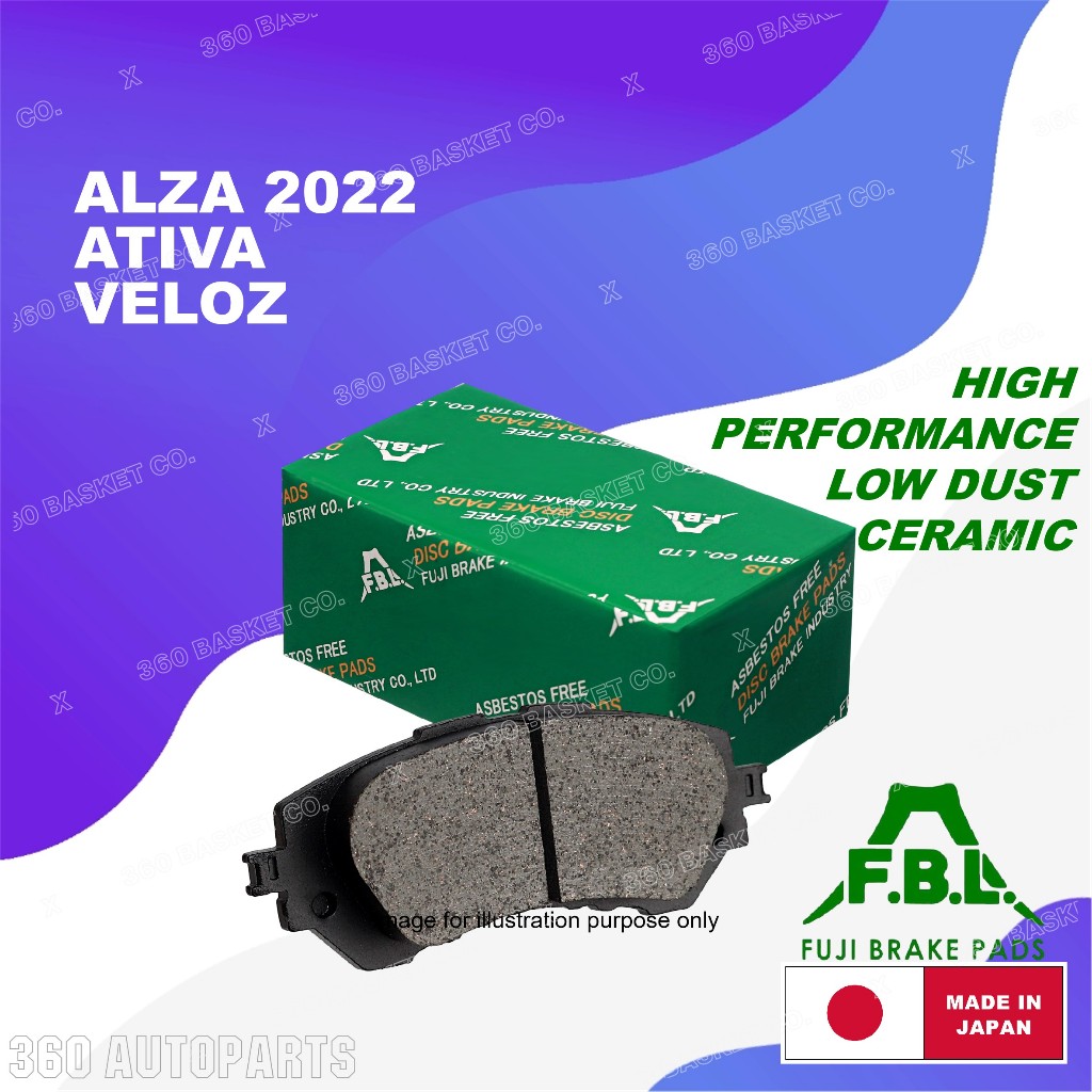 [JAPAN] FBL FUJI ORIGINAL BRAKE PAD PERODUA ATIVA ALZA 2022 TOYOTA