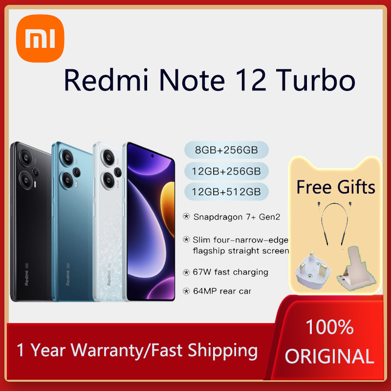 Xiaomi Redmi Note 12 Turbo 5G Mobile Phone Snapdragon 7+ Gen 2