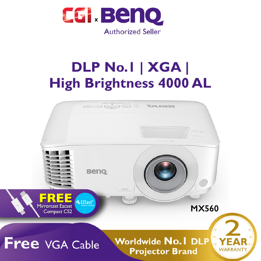 BenQ MX560 XGA 4000 ANSI Lumens 20,0001 High Contrast Smart Eco Mode