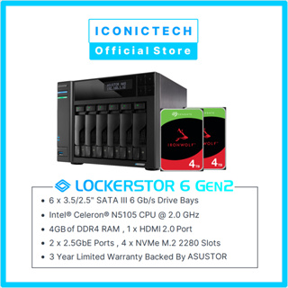 Asustor Lockerstor 6 Gen2 6-Bay NAS Enclosure
